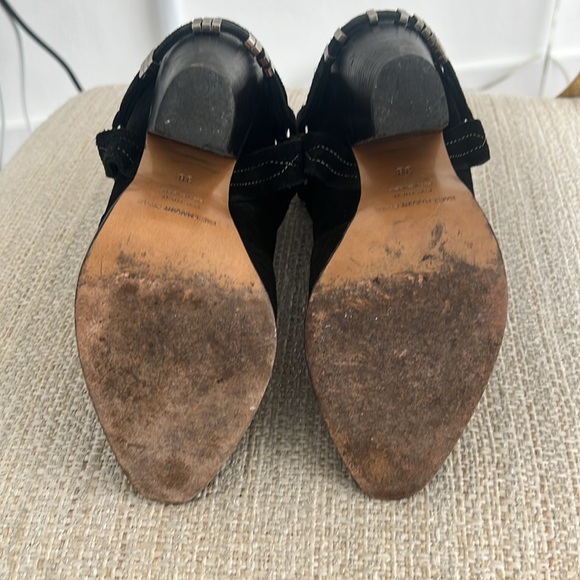 Isabel Marant Etoile Rawson Black Suede Harness Ankle Boot - Picture 3 of 5